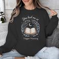 You Had Me At Trigger Warning Dark Romance Skeleton Book Unisex Sweatshirt
