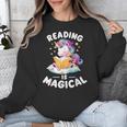 Unicorn Teacher Reading Is Magical Book Unisex Sweatshirt