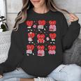 Valentines Day Librarian Heart Reading Book Women Men Kids Unisex Sweatshirt Valentines Day Librarian Heart Reading Book Women Men Kids Unisex Sweatshirt