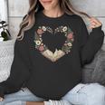 Vintage Book Lover Valentine Heart Unisex Sweatshirt