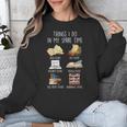 Vintage Retro Things I Do In My Spare Time Books Unisex Sweatshirt