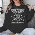 I Like Whiskey And Guns And Maybe 3 People Introvert Unisex Sweatshirt I Like Whiskey And Guns And Maybe 3 People Introvert Unisex Sweatshirt