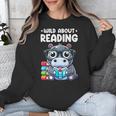 Wild About Reading Book Lover Hippo Unisex Sweatshirt