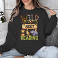 Wild About Reading Reading Books And Bookworm Library Day Unisex Sweatshirt