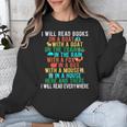 I Will Read Book On Boat Words For Kids Unisex Sweatshirt