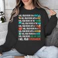 I Will Read Books On A Boat & Everywhere Reading Book Unisex Sweatshirt I Will Read Books On A Boat & Everywhere Reading Book Unisex Sweatshirt