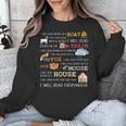 I Will Read Books On a Boat & Everywhere Reading Unisex Sweatshirt