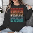 I Will Read Books On A Boat Kids Reading Unisex Sweatshirt