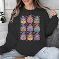 Witches Reading Books Halloween Cute Teens Kids Unisex Sweatshirt