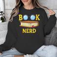 Women's Adorable Book Nerd Typography Minimalist Library Lover Unisex Sweatshirt