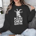Women's Please Chew Quieter Introvert Quietness Silence Lover Unisex Sweatshirt Women's Please Chew Quieter Introvert Quietness Silence Lover Unisex Sweatshirt