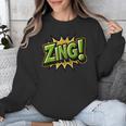 ZING Comic Book Retro Artwork – Cartoon Collector Unisex Sweatshirt