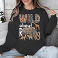 Zoo Animals Wild About Reading Books Reader Lover Librarian Unisex Sweatshirt Zoo Animals Wild About Reading Books Reader Lover Librarian Unisex Sweatshirt