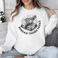 2 SIDES I Look Better Bent Over A Book Saying Quote Unisex Sweatshirt