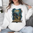 4 Books Are Portable Magic Bookish Reading Nerd Quote Unisex Sweatshirt