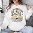 Abibliophobia Wildflower Reading Bookworm Book Reader Unisex Sweatshirt