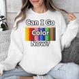 Adult Coloring Book Can I Go Color Now Women Men Adults Premium Tri-Blend Unisex Sweatshirt