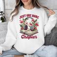 Audiobook Lover Bookish Headphones Just One More Chapter Unisex Sweatshirt