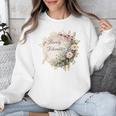 Barely Tolerable Book Lover Bookish Floral Bookworm Unisex Sweatshirt