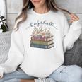 Barely Tolerable Book Lover Floral Quote Pride And Prejudice Unisex Sweatshirt