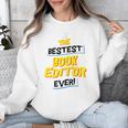 Best Book Editor Job Occupation Premium Tri-Blend Unisex Sweatshirt
