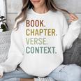 Book Chapter Verse Christian Bible Reformed Theology Unisex Sweatshirt Book Chapter Verse Christian Bible Reformed Theology Unisex Sweatshirt