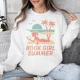 Book Girl Summer Book Reading Retro Sunset Unisex Sweatshirt Book Girl Summer Book Reading Retro Sunset Unisex Sweatshirt