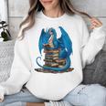 Book Lover Bookworm Reading Books Dragon Premium Tri-Blend Unisex Sweatshirt