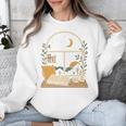 Book Lover Moonlight Reading Scene Night Unisex Sweatshirt