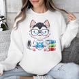 Book Lover Reading Husky Dog Unisex Sweatshirt
