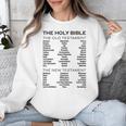 The Books Of The Bible Old And New Testament Complete List Unisex Sweatshirt The Books Of The Bible Old And New Testament Complete List Unisex Sweatshirt