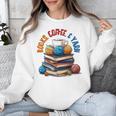 “Books Coffee & Yarn Enthusiast Cozy Reader Unisex Sweatshirt “Books Coffee & Yarn Enthusiast Cozy Reader Unisex Sweatshirt