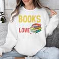 Books Are My Love Language Stack Unisex Sweatshirt