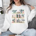 Bookshelves With Books & Plants Premium Unisex Sweatshirt