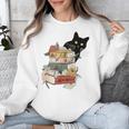 Cat And Books Flowers Reading Club Cat Lover Bookworm Unisex Sweatshirt Cat And Books Flowers Reading Club Cat Lover Bookworm Unisex Sweatshirt