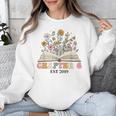 Chapter 6 Years Old 6th Birthday Wildflower Book Lover Unisex Sweatshirt Chapter 6 Years Old 6th Birthday Wildflower Book Lover Unisex Sweatshirt