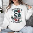 I Like My Coffee ICY & My Books Spicy For Book Lovers Unisex Sweatshirt I Like My Coffee ICY & My Books Spicy For Book Lovers Unisex Sweatshirt