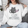 Cozy Mysteries Coffee And Novel For Book Lovers Unisex Sweatshirt