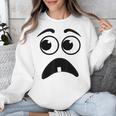Creepy Face Carrot Halloween Book Character Costume Unisex Sweatshirt Creepy Face Carrot Halloween Book Character Costume Unisex Sweatshirt