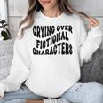 Crying Over Fictional Characters Book Lovers Unisex Sweatshirt Crying Over Fictional Characters Book Lovers Unisex Sweatshirt