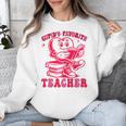 Cupid's Favorite Teacher Valentines Day Heart Book Lover Unisex Sweatshirt