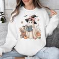 Cute Ghost Reading Book Librarian Book Lover Unisex Sweatshirt Cute Ghost Reading Book Librarian Book Lover Unisex Sweatshirt