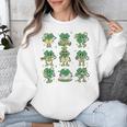 Cute Shamrock Reading Books St Patrick's Day Teacher Reading Unisex Sweatshirt Cute Shamrock Reading Books St Patrick's Day Teacher Reading Unisex Sweatshirt
