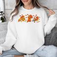 Cute Turkey Reading Book Librarian Bookworm Thanksgiving Men Unisex Sweatshirt