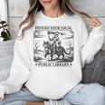 Defend Your Local Public Library Cat Knight Book Lover Unisex Sweatshirt