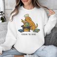Dog Cooking The Books Unisex Sweatshirt