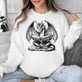 Dragon Reading Book Bookworm Books Dragon Lover Learning Unisex Sweatshirt