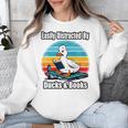 Ducks Books Lover Easily Distracted By Ducks & Books Unisex Sweatshirt