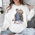 Dungeon Crawler Carl Sketchbook Princess Donut And Carl Book Unisex Sweatshirt