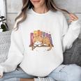 Easily Distracted By Cats And Books Cute Cat Sleeping Girls Unisex Sweatshirt Easily Distracted By Cats And Books Cute Cat Sleeping Girls Unisex Sweatshirt